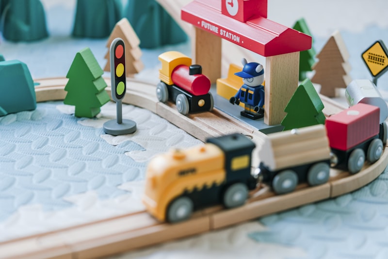 Educational Toys - wooden train set